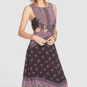 Worn 1x - Free People Sunrise Oblivion Floral Print Maxi Dress - Size 0